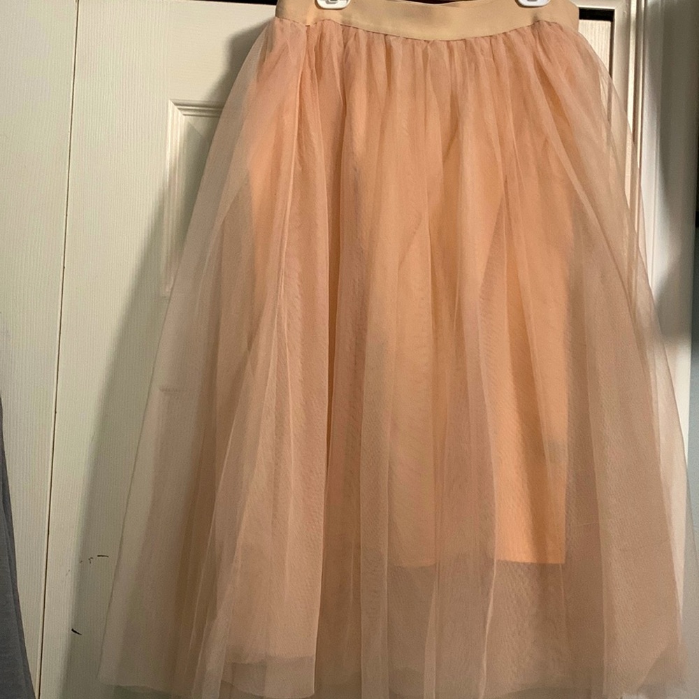 Light pink tulle skirt